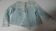 Puppenkleidung,  Kleid,  Rosa,  Jacke,  Blau - Weiss,  Handarbeit,  20er Jahre,  Puppe Original, gefertigt vor 1970 Bild 2