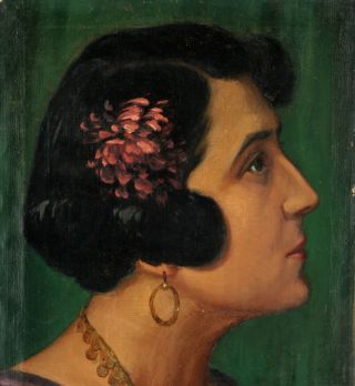 Haberman Grazie Porträt Ölgemälde Frankreich Jugendstil Art Nouveau Bild