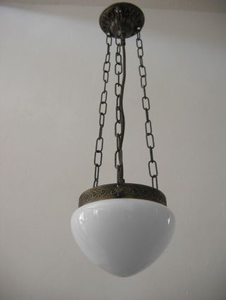 Art Déco Pendelleuchte Textilkabel Leuchte Bauhaus Jugendstil Art Deco Lampe Bild