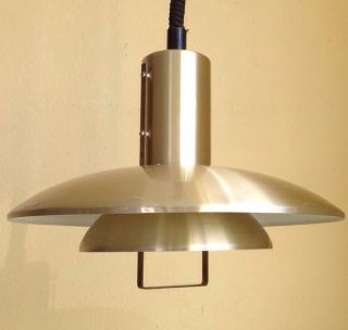 Lampe Belux Gold Deluxe Messing Pendant Lamp Danish Design Vintage Rar 70er Bild