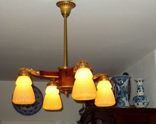 Jugendstillampe,  Lampe,  Lüster,  Leuchter,  Laterne,  Wandlampe,  Salon Lamp,  Deckenlampe Bild