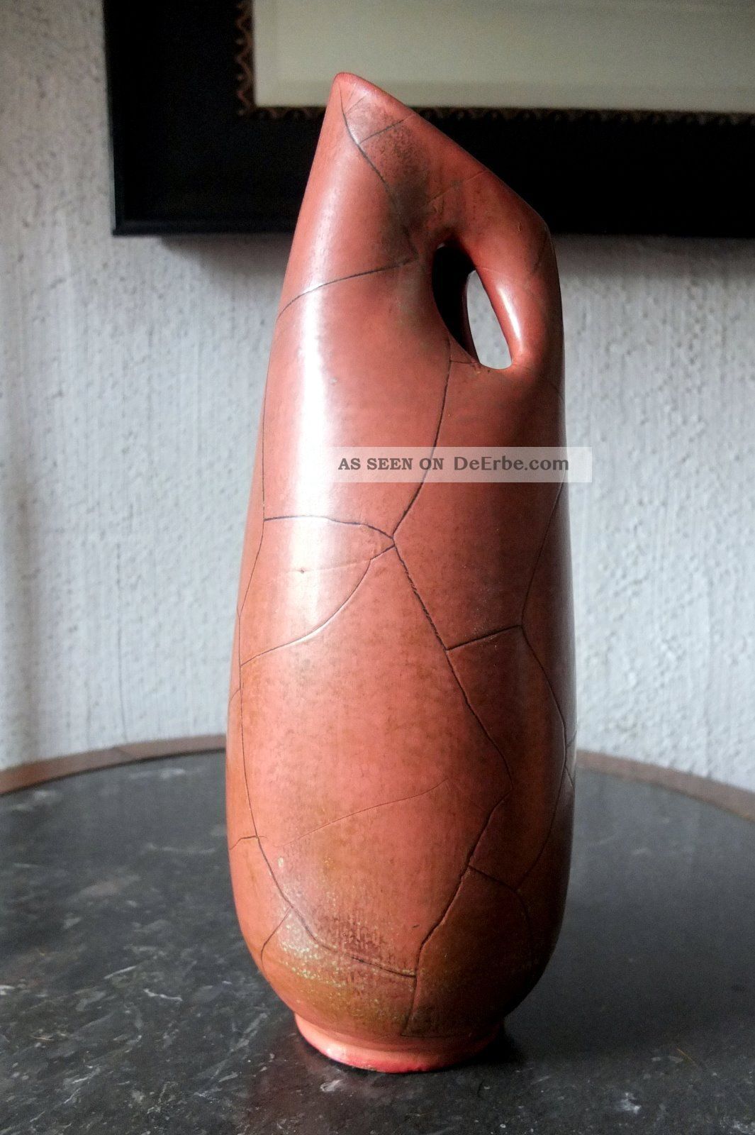 Schöne Vase Grootenburg Keramik Alt 1950-1959 Bild