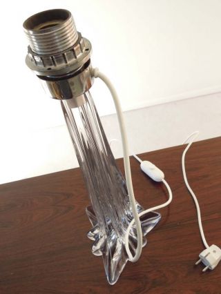 Murano Glas Lampe Lampenfuß 70er Jahre Tischlampe Stehlampe.  Lampada Vetri Glass Bild