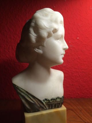 Antik Marmorbüste Alabasterbüste Jugendstil Frauenbüste Alfredo Neri Bild