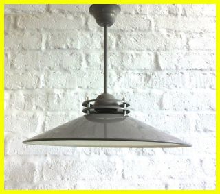 Fabriklampe Industrielampe Lampe Industrial Lamp Bauhaus Art Deco Emaille Loft Bild