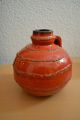 50er 60er 70er Jahre Vase Phat Lava Warzen Style Rot Wunderschön 1950-1959 Bild 1