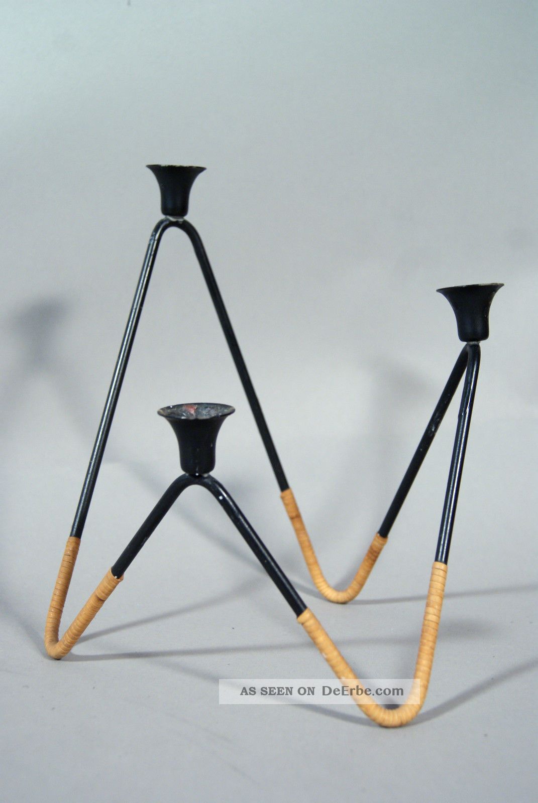 Edler String Kerzenständer°danish Design °mid - Century Candle Holder°kerzenhalter 1950-1959 Bild