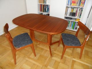 Teak Esstisch Oval,  Ausziehbar,  Gudme Möbelfabrik,  Made In Denmark Bild