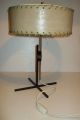 Stylische Tischlampe Steh Lampe Schirm Lederhaut Rockabilly Nierentisch Ära 1950-1959 Bild 7