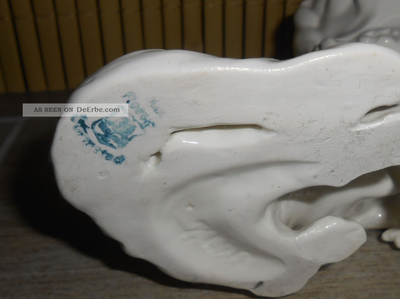 Max Roessler Jugendstil Art Deco Keramik Figur Hund Tempelhund King Charles