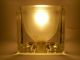 Peill & Putzler Tischlampe Glas Lampe Ice Cube Ta14 Design 1970er Gefertigt nach 1945 Bild 7