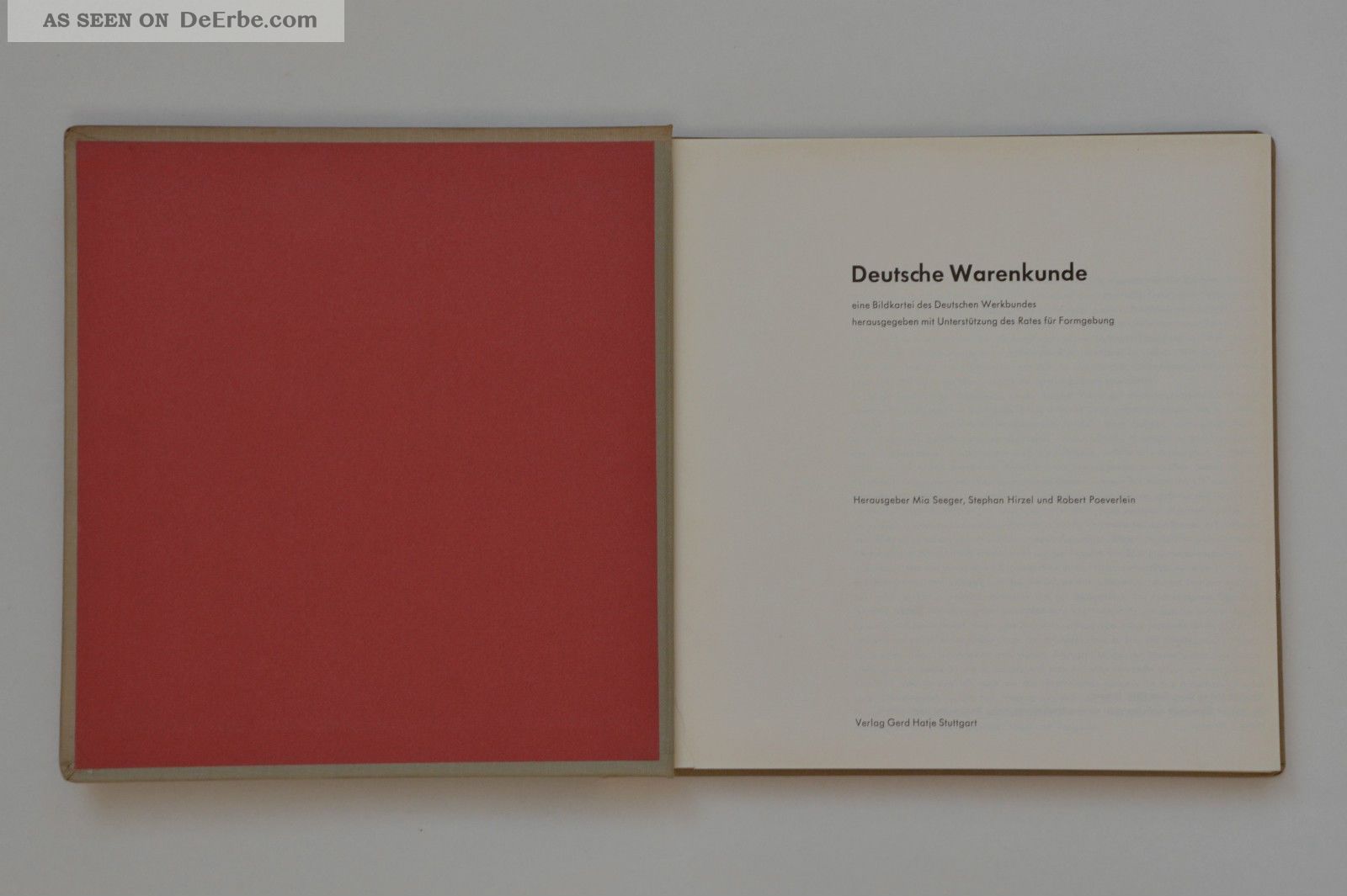 3 Bände Deutsche Warenkunde 1955 - 1961,  Hrg.  Werkbund - Braun,  Knoll,  Wmf,  Kpmg 1950-1959 Bild