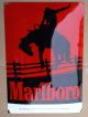 Marlboro Cowboy Zigaretten Emailschild Um 1990 Western Usa PrÄrie Wilder Mustang Design & Stil Bild 5
