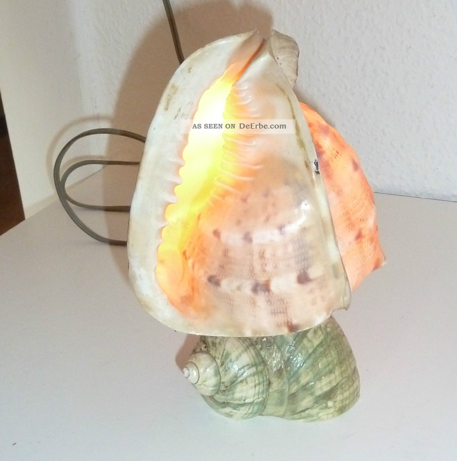 Muschel Perle Nachtlicht – Keramik, LED, Für Schlafzimmer & Deko
