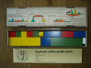 Naef Bauspiel Ein Schiff Bauhaus Design: Alma Siedhoff - Buscher,  Wie Bild