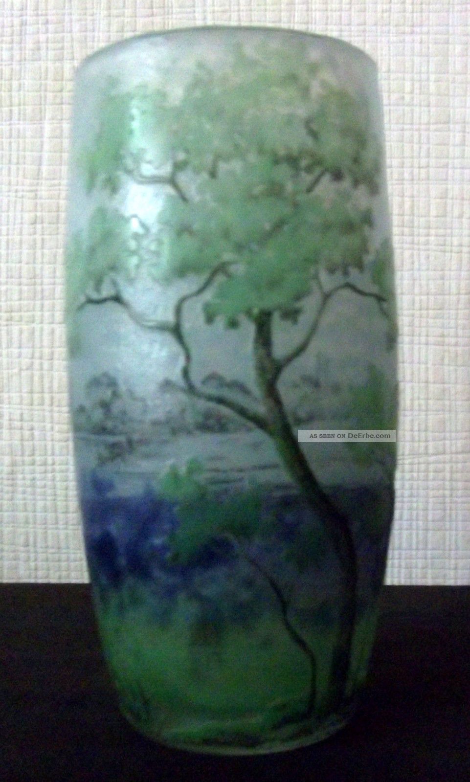 Vase Mit Flusslandschaft Daum Freres Nancy Ca.  1905 1890-1919, Jugendstil Bild