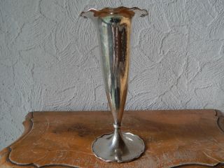 Grosse Art Deco Vase,  800er Silber,  Deutsch Um 1930. Bild