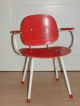 Stuhl Mit Armlehnen Kinderstuhl Kindersessel Puppenstuhl Holz Stahlrohr Alt 1950-1959 Bild 2