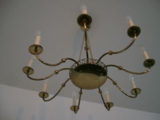 Antik Deckenlampe Lampe Kronleuchter Art Deko 9 Flammig Bild