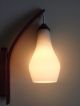 Teak Wandlampe Lampe Danish Modern Design 60er 70er Opalglas Wall Lamp Vintage 1960-1969 Bild 9