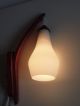 Teak Wandlampe Lampe Danish Modern Design 60er 70er Opalglas Wall Lamp Vintage 1960-1969 Bild 10
