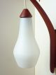 Teak Wandlampe Lampe Danish Modern Design 60er 70er Opalglas Wall Lamp Vintage 1960-1969 Bild 3