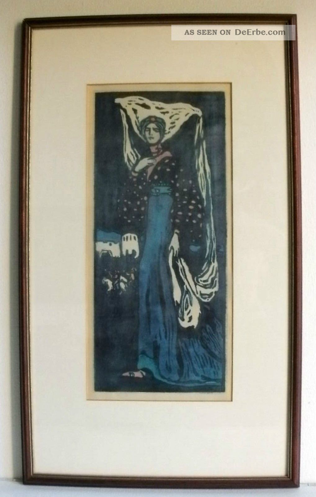 Wassily Kandinsky Die Nacht 1903 Farbholzschnitt Originaldrucke 1900-1949 Bild