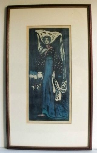Wassily Kandinsky Die Nacht 1903 Farbholzschnitt Bild