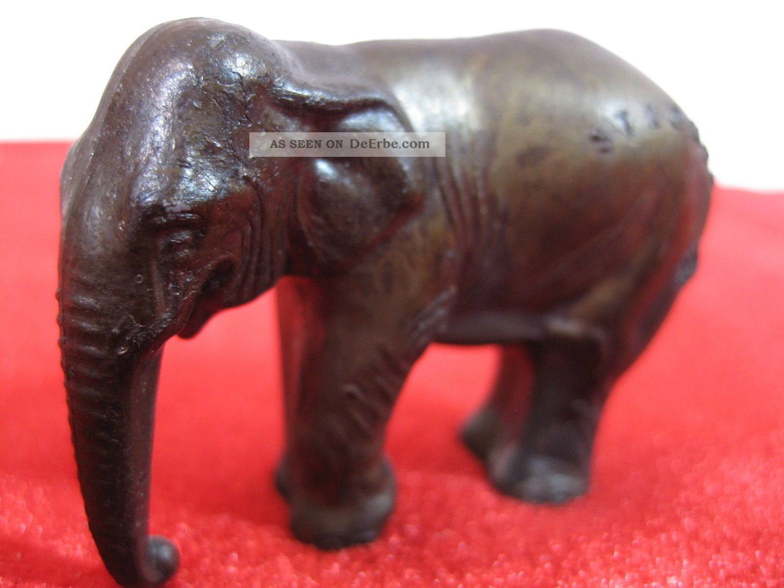 Elefant; Figur; Stromba; Zinnguss; Alt; 120g; Broncepatina; Törööööööööööööööööö 1950-1959 Bild