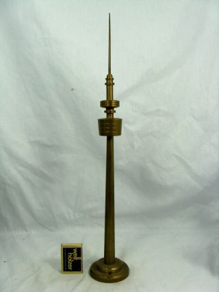 Handmade 70´s Design Television Tower Brass Model Fernsehturm Modell 44 Cm Bild