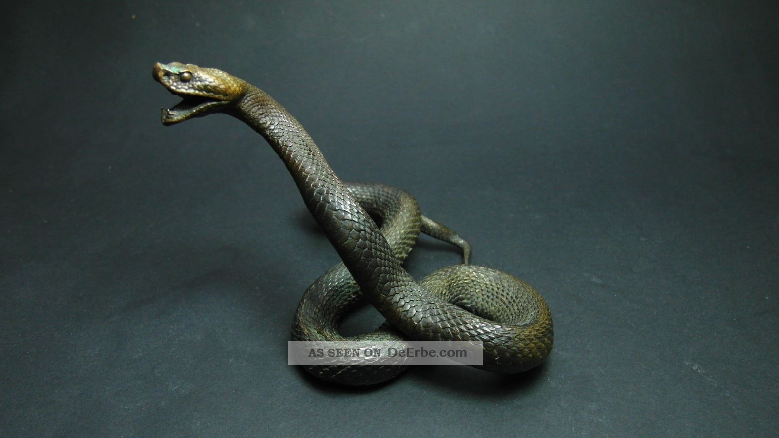 Bronze Schlange Snake Austria Wiener Vienna 1890-1919, Jugendstil Bild