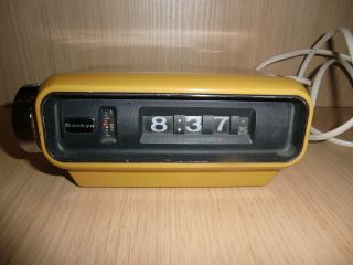 Sankyo Digital 4000 Uhr Wecker Rollzahlenwecker Flip Clock 70er Retro Japan Bild