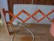 Scheren Lampe Holz Orange Leuchte Wandmontage 60er Jahre Dänemark Funktioniert 1960-1969 Bild 4