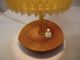 SchÖne Seltene 50er Jahre Tischlampe TÜtenlampe FÜr Nierentisch 1950-1959 Bild 1