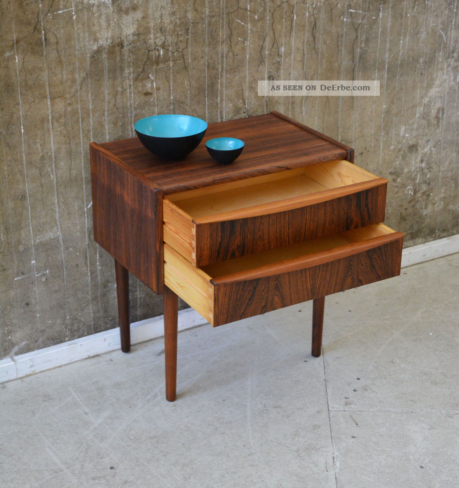 60er Palisander Kommode Danish Design 60s Rosewood Cabinet Chest Of Drawers