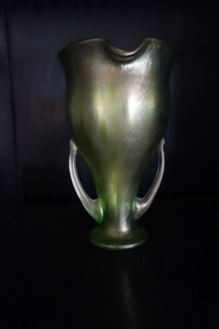 Loetz Vase Um1900 Perfekter,  Mehrfach Publiziert,  Sensationelle Form Bild