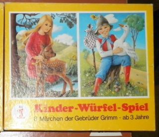 Altes Kinder Spiel,  Dreh Würfel Märchen Puzzle,  Bilder Puzzle Märchen In Ovp Bild
