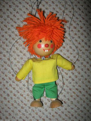 Pumuckl Marionette Holz 18 Cm Puppe Pumuckel Bild