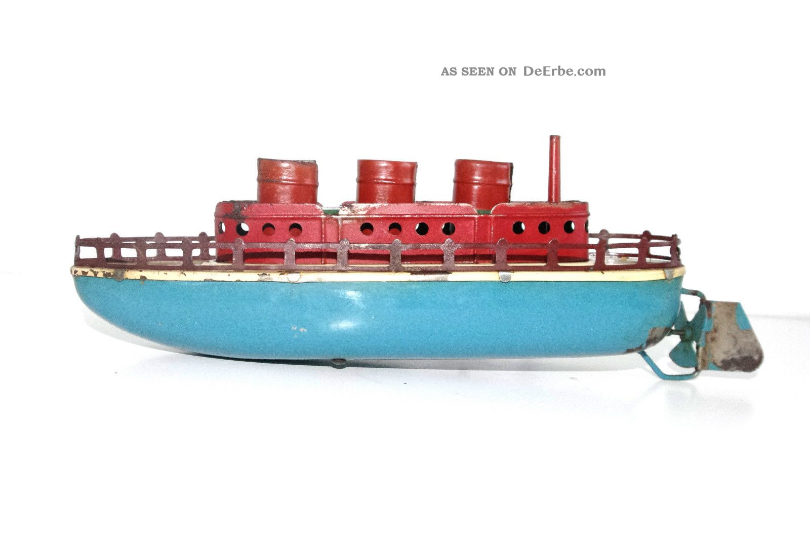 Fleischmann Jep Arnold Schiff - Um 1925 - Uhrwerk.  Selten.  Marke Unbekannt. Original, gefertigt vor 1945 Bild