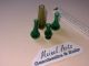 4 Stück Miniatur Vasen Für Puppenstube Lauscha Glas Mundgeblasen Pu3 Original, gefertigt vor 1970 Bild 1