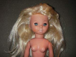 Alte Ddr Puppe,  35 Cm,  Um 1970,  ähnl.  Barbie,  Schlafaugen,  Gut Erhalten Bild