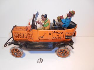 Blechspielzeug - Marx Toys 30er J.  - Amos N`andy Fresh Air Taxi Cab - Wind Up Bild