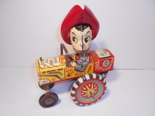 Blechspielzeug - Marx Toys 50er J.  - Milton Berle Car - Uhrwerk / Wind Up Bild