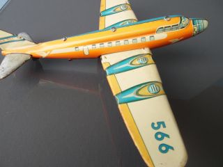 Hammerer & Kühlwein Flugzeuge,  Altes Flugzeug Hk 542 Blechspielzeug Bild