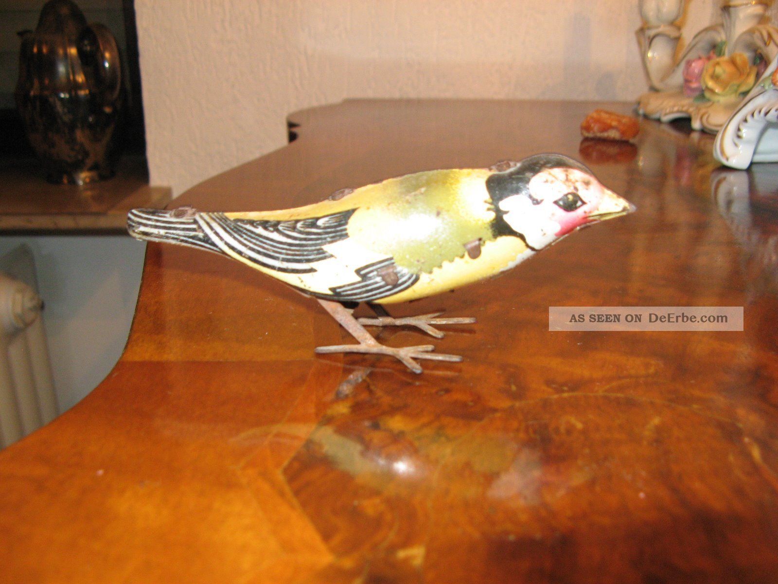 Alter Blechvogel,  Blechspielzeug,  Vogel Original, gefertigt 1945-1970 Bild