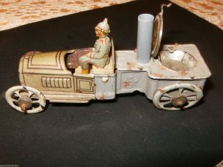 Altes Blechspielzeug 1wk Um 1900 Gulaschkanonenauto/sodat Mit Picklhaube Bild