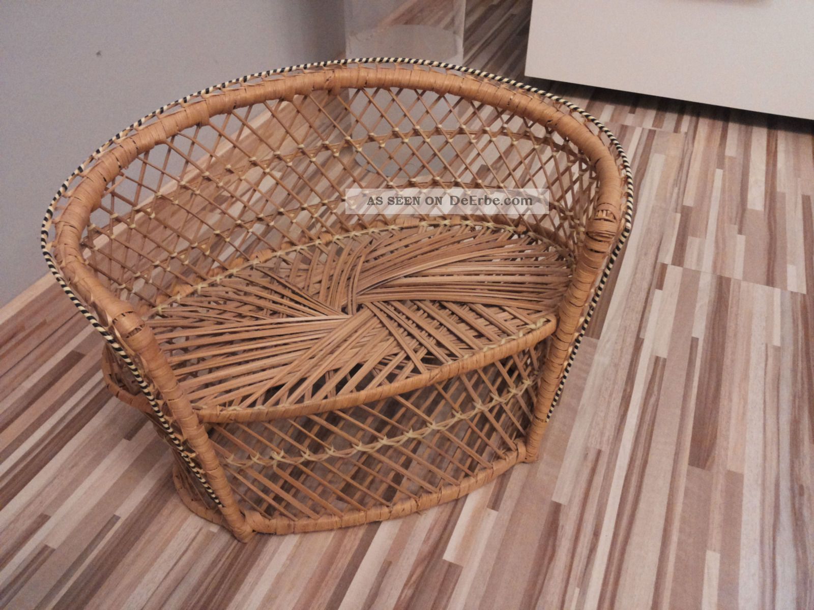 Puppen - Bank Korbsessel Rattan, Puppen & Zubehör Bild
