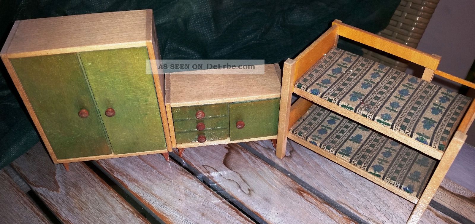 Puppenstubenmöbel Original, gefertigt vor 1970 Bild