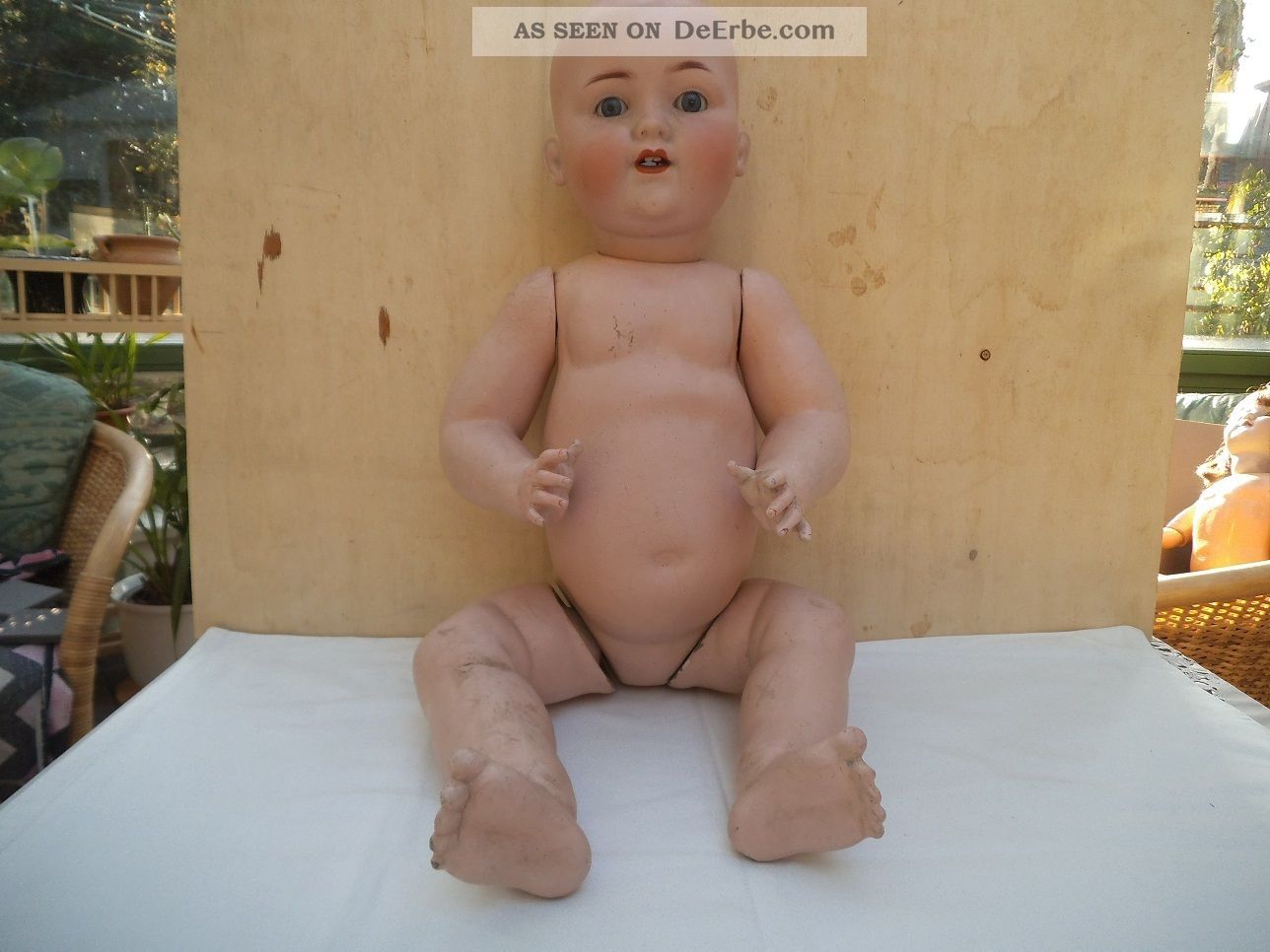 Sehr Schöne,  Große Porzelankopfpuppe,  Gemarkt In Sehr Guter Erhaltung Porzellankopfpuppen Bild