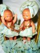 Alte Florena - Werbung Mit 2 Puppen,  Körbchen Mit Puppe Alt Sammlerstück Shabby Puppen & Zubehör Bild 2